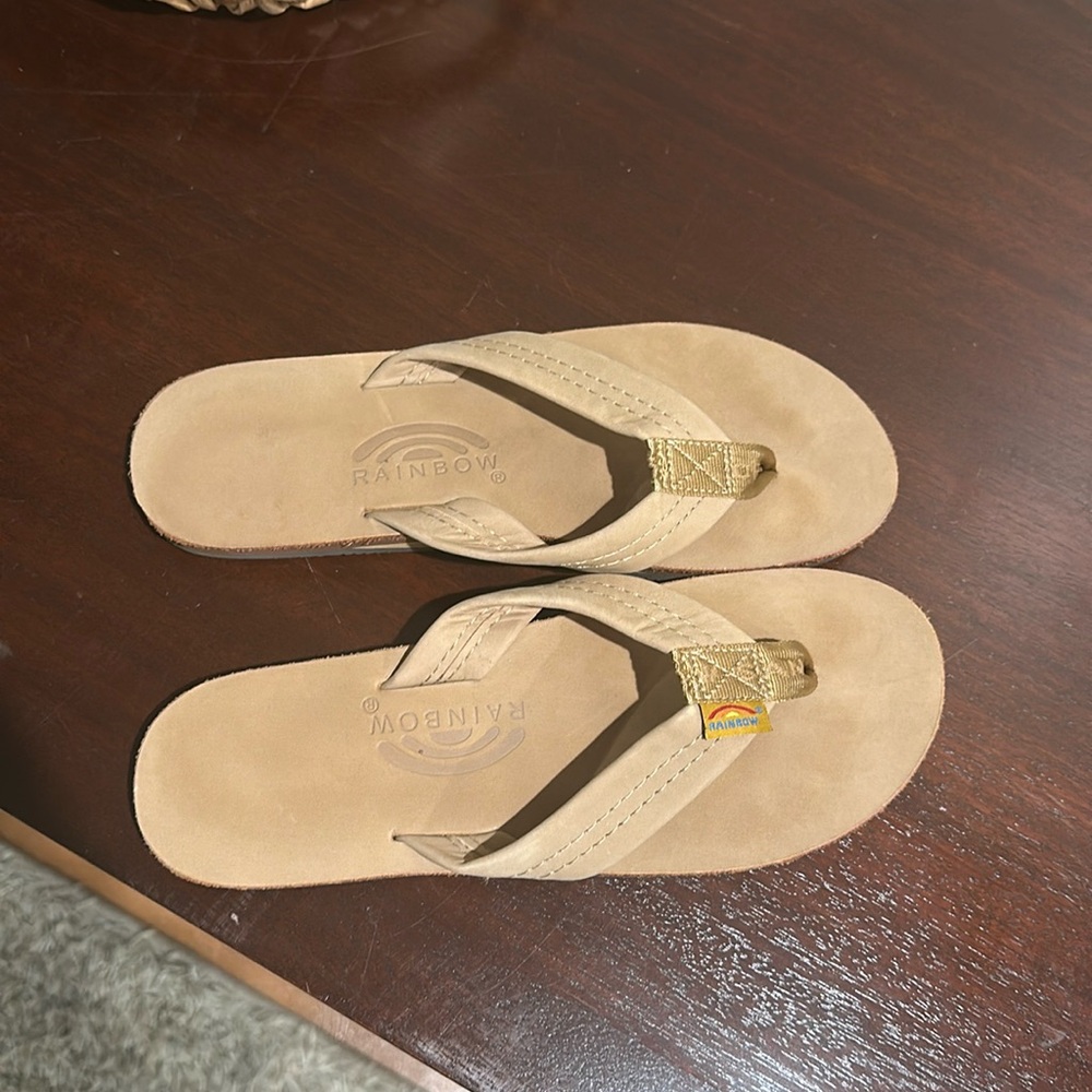 Rainbow Flip Flops